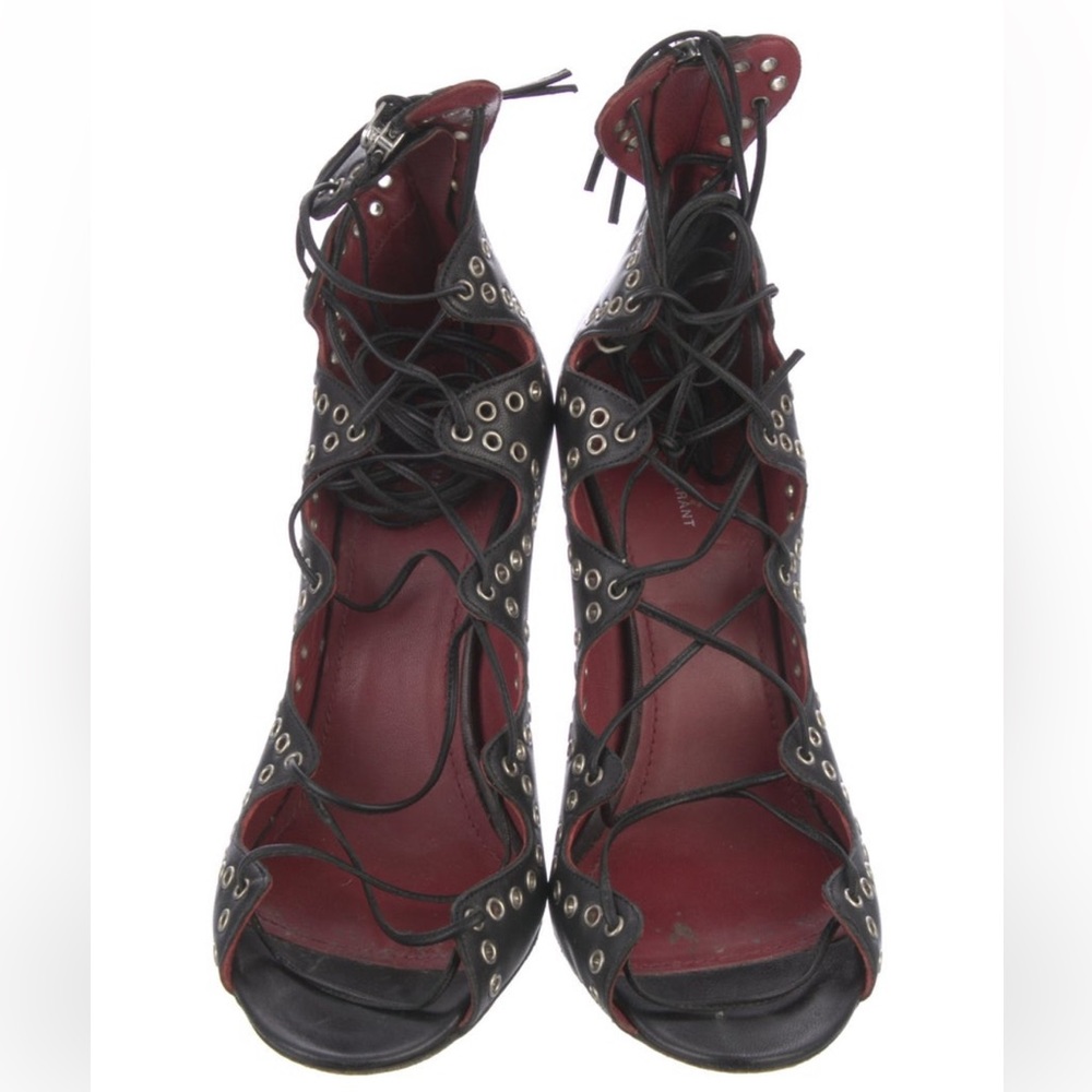 Isabel Marant / Size 7 / Lace-Up Heels with Metal Eyelets - Picture 3 of 5